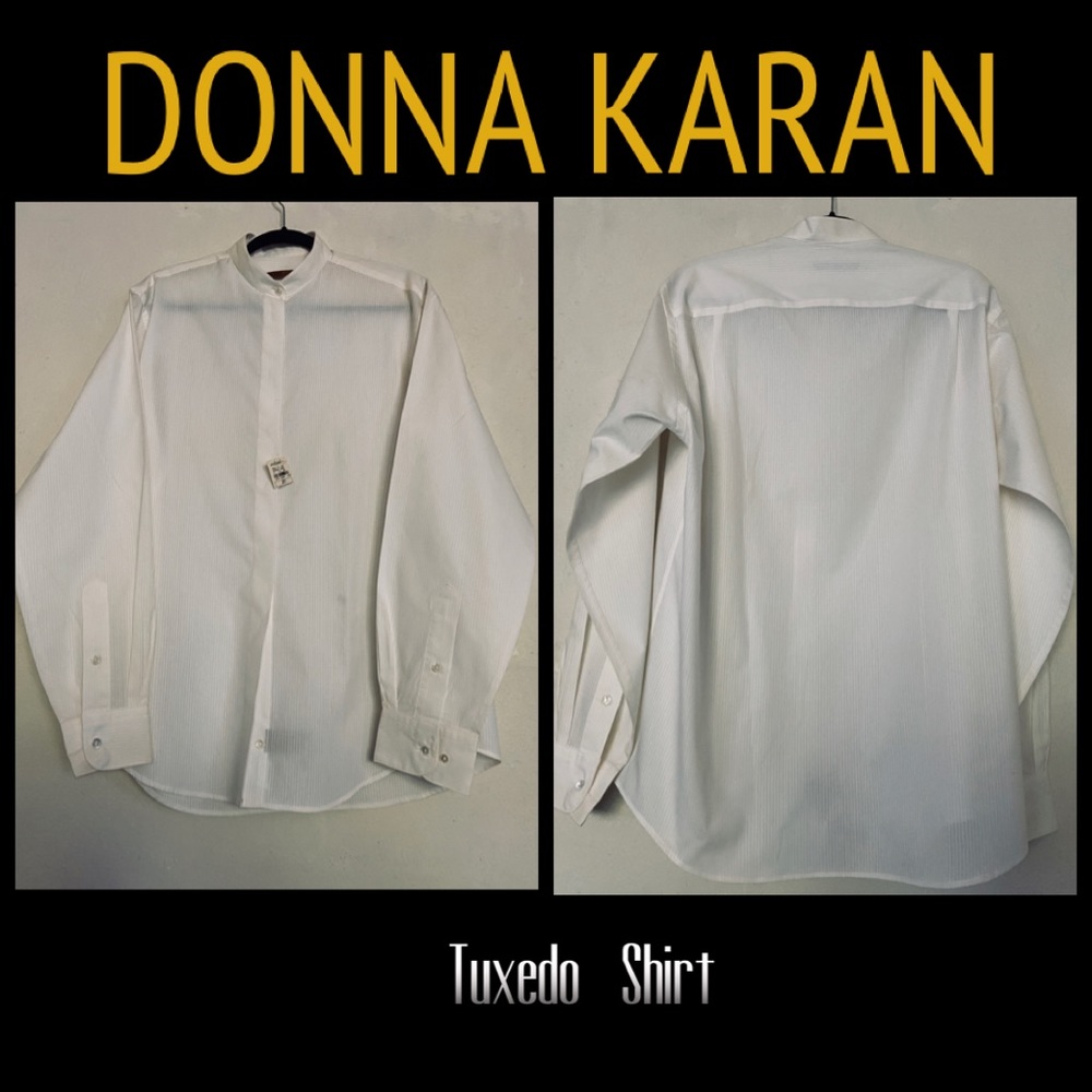 DONNA KARAN Men’s Tuxedo Shirt Sz 15L